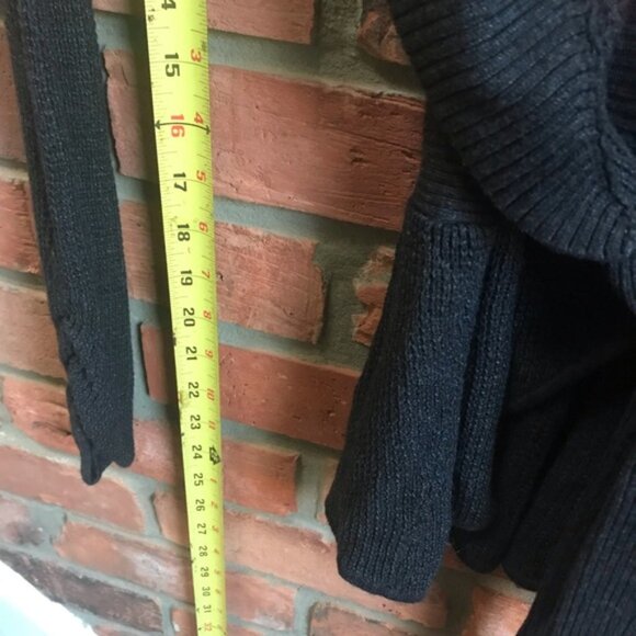 Lululemon Cashmere Bamboo Blend Belted Open Cardigan Waffle Knit Sweater Wrap 4 - Picture 13 of 13